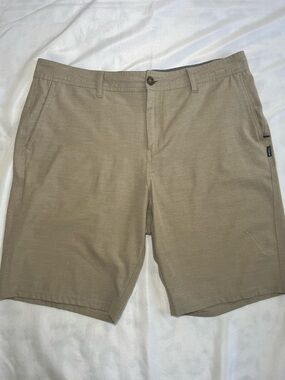 O’Neill Men's 36 Waist Casual Flat Front Surfer Tan Golf Shorts